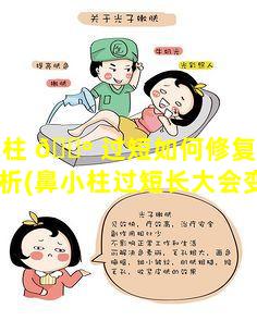 鼻小柱 🐺 过短如何修复专业方案解析(鼻小柱过短长大会变长吗)